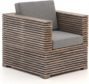 + 10% kassakorting | Lounge tuinstoel | ROUGH-C | Teakhout | Grijs/Old Teak | Kees Smit Tuinmeubelen