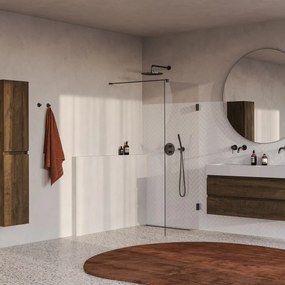 Brauer Void profielloze inloopdouche 70cm gunmetal geborsteld PVD