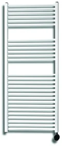 Sanicare elektrische design radiator 45x112cm wit met thermostaat links chroom