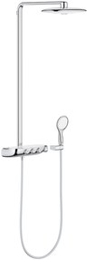 Grohe Rainshower SmartControl 360 Duo regendoucheset met 4 straalsoorten en thermostaatkraan Ø36cm wit/chroom