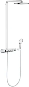 Grohe Rainshower SmartControl 360 Duo regendoucheset met 4 straalsoorten en thermostaatkraan Ø36cm wit/chroom