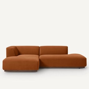 Linker hoekbank XL fluweel, Jacopo