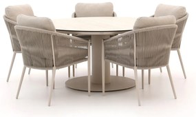 Bellagio Mineo/La Fonte ø 150cm dining tuinset 6-delig
