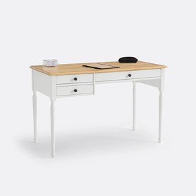 Massief grenen en MDF bureau