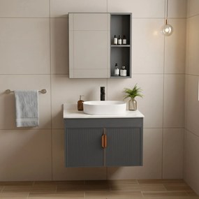 Badmeubelset met wastafelblad Modo 60cm Grey