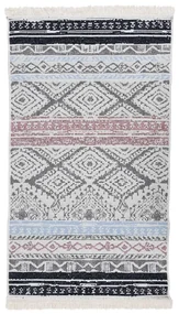 vidaXL Vloerkleed 120x180 cm katoen roze en aqua