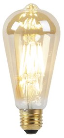 LED lamp E27 ST64 8W 2000-2600K dim to warm goldline filament