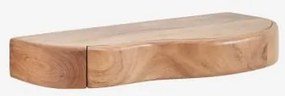 Nireimi Acaciahouten Wandplank Met Opbergruimte ↔︎ 60 Cm - Sklum