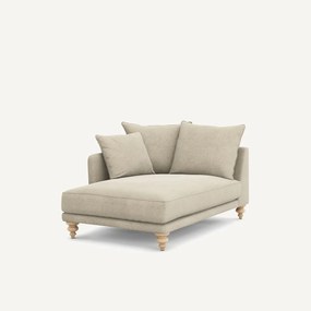 Longchair van linnen fluweel, LAZARE