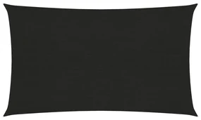 vidaXL Zonnezeil 160 g/m² 4x7 m HDPE zwart