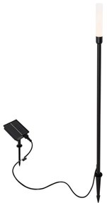 Buiten vloerlamp zwart incl. LED oplaadbaar en solar - Barry Design IP65 Buitenverlichting