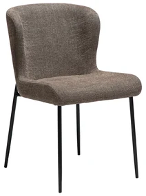 Dan-Form Glam Luxe Eetkamerstoel Boucle Bruin