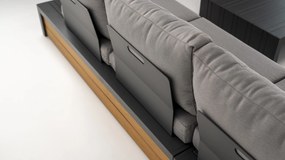 DATHO OUTDOOR Hoek Loungeset - Ibiza - Aluminium - Zwart Lichtgrijs - Datho Outdoor