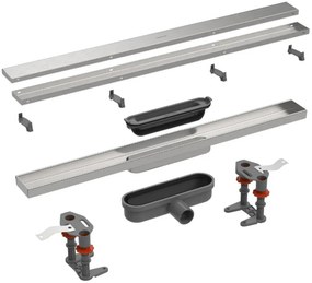 Easy Drain Compact Douchegoot 60x6,4x6,5 cm RVS