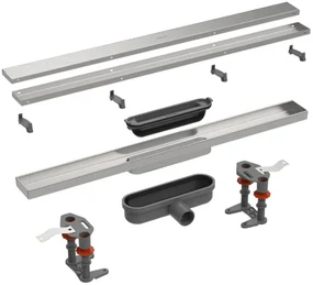 Easy Drain Compact Douchegoot 60x6,4x6,5 cm RVS