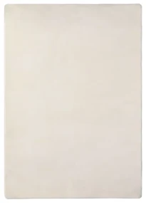 vidaXL Vloerkleed teddy 170x120 cm crèmekleurig