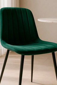 Fluwelen Miller Black Stoel