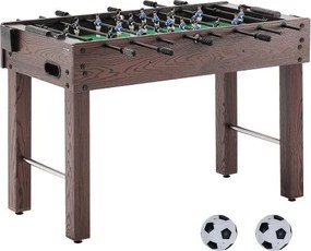 VEVOR tafelvoetbaltafel, 48 inch standaard tafelvoetbaltafel, volledige tafelvoetbaltafel voor binnen voor thuis, familie en speelkamer, voetbal met tafelvoetbalset, inclusief 2 ballen en 2 bekerhouders