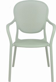 VERANO Pastel Groen - MODERNE STOEL VOOR KEUKEN, TERRAS (STAPELBAAR)