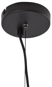 Moderne kroonluchter zwart met smoke glas 9-lichts - Laura