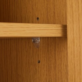 Eiken Tv-meubel Met Ronde Hoeken - 180x40x50cm.