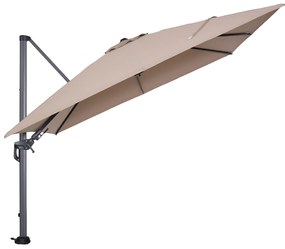 Garden Impressions Hawaii zweefparasol 300x300 cm - frame carbon black - doek taupe-26
