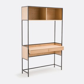 Bureau met legplanken, 2 lades + 2 nissen, Volga