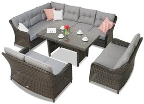 Garden Point hoektuinset Toledo Comida 9 antraciet