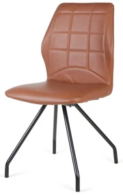 Eetkamerstoel - Apollo - leer Vintage cognac