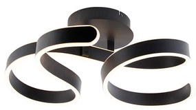 Plafondlamp antraciet incl. LED 3-staps dimbaar - Frank Design Binnenverlichting Lamp