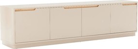 Mat Tv-meubel Grijsbeige - 200x40x51cm.
