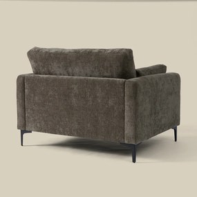 Fauteuil Grijsbruine Stof