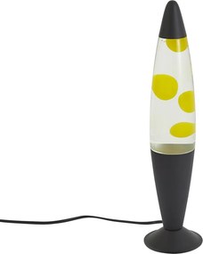 Lavalamp helder met gele wax incl. LED - Molten Lava