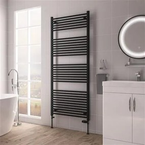 Eastbrook Biava multirail handdoekradiator 75x170cm 1302W zwart mat