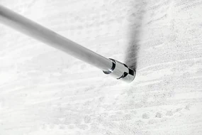 Aqualine Pilot inloopdouche opaalglas 70x190cm chroom