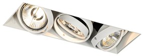 Inbouwspot wit GU10 AR70 trimless 3-lichts - Oneon