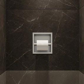 Hotbath &More inbouw toiletrolhouder RVS