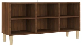 vidaXL Tv-meubel met houten poten 103,5x30x50 cm bruineikenkleurig