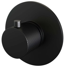 Brauer Black Carving losse inbouwthermostaat mat zwart