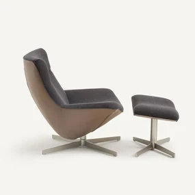 Draaibare relaxzetel met voetensteun, Wesley
