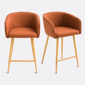 Set van 2 barstoelen H64 cm, Aupi