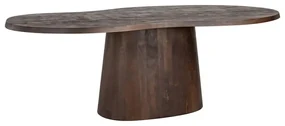 Richmond Interiors Odile Eettafel Organische Vorm Donker Hout - 230 X 110cm.