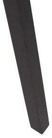 Vloerlamp tripod zwart hout met zwarte kap 50 cm - Puros