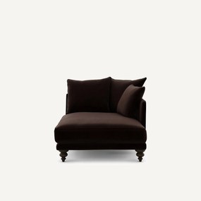 Longchair in fluweel, Lazare