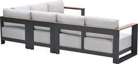 Garden Impressions Malakka loungebank 4-delig - light teak look