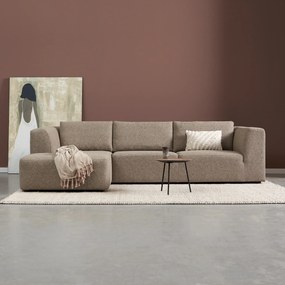PEPP Interiors Jazz Hoekbank Met Hoge Rugleuning Taupe Links