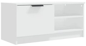 vidaXL Tv-meubel 80x35x36,5 cm bewerkt hout wit