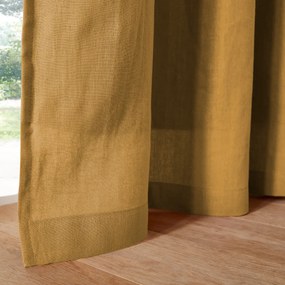 Verduisteringsgordijn in gewassen linnen met oogjes Onega