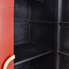 Kare Design Disk Bordeauxrode Kledingkast - 120x55x180cm.