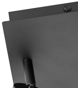 Smart badkamer spot zwart vierkant IP44 incl. 2 Wifi GU10 - Ducha